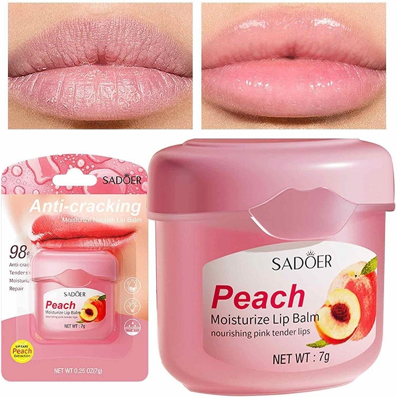 بالم لب میوه ای رفع خشکی و ضد ترک لب سادورpeach