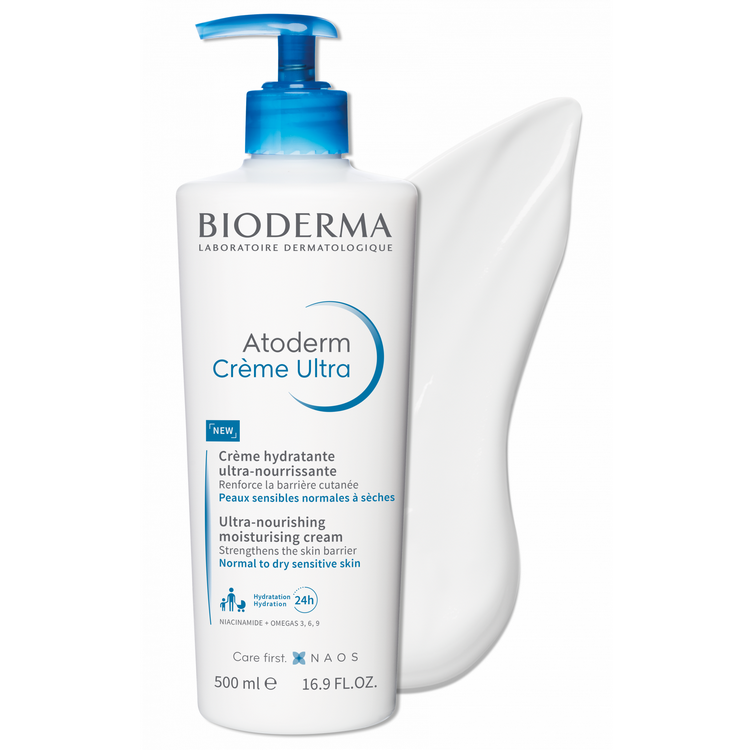 کرم مرطوب کننده صورت و بدن اتودرم بایودرما BIODERMA 500ML